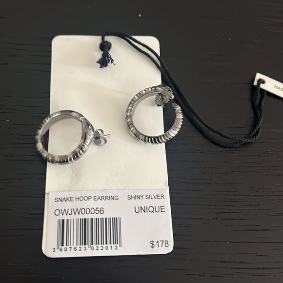 Zadig Voltaire Snake Hoop Earring - Picture 4 of 4